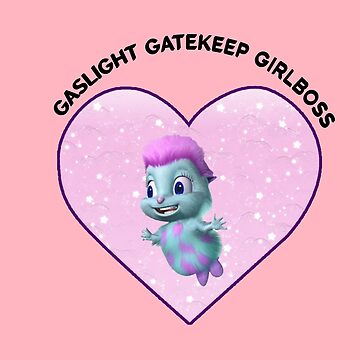 Gaslight Gatekeep Girlboss Bibble Sticker for Sale by skyaswani