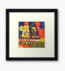 Abstract Piano Bar Framed Print