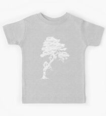The Bodhi Tree of Awareness (White Version) Kids Tee
