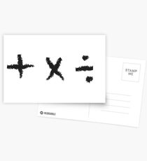 Plus, Multiply, Divide Postcards