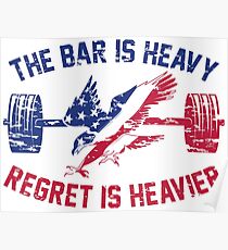 Die Bar ist schwer Bedauern ist schwerer - RWB Poster