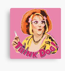 Think Dog (Nipple Pink) Canvas Print