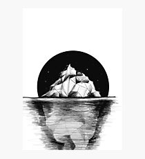 Iceberg at night Photographic Print