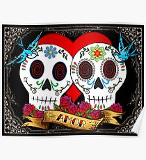 Love Skulls Poster