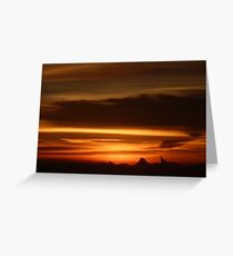 Farewell sunset Greeting Card