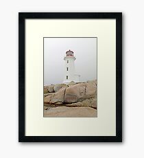 Peggy's Cove Lighthouse Framed Print