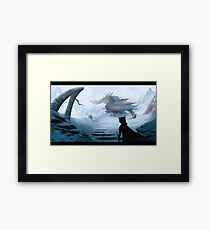 Ice dragon Framed Print