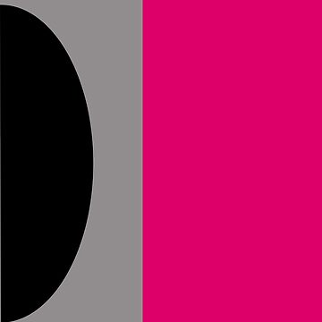 Artwork thumbnail, "Miami" Modern, Abstract, Modern, Hot Pink, Block, Gray, Black, Fuchsia, Clean, Lines  by CanisPicta