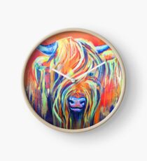 Highland Coo Clock