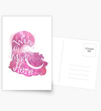 We're All Mad Here Postcards