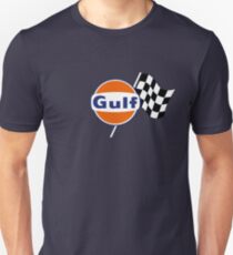 Gulf Racing checkered Slim Fit T-Shirt