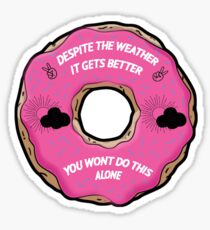 With Con Donut Sticker Sticker