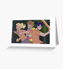 Percy, Grover and Annabeth Greeting Card