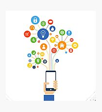 Social media Photographic Print