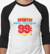 Oferta! Mimos y Cosquillas 99¢ - Spanglish Men's Baseball ¾ T-Shirt