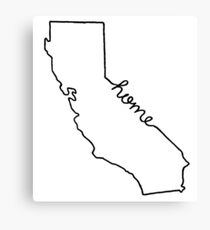 California Home State Outline Canvas Print