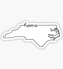 North Carolina Home State Outline Sticker