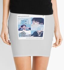 Seongwoo Ong Aesthetic Blue Mini Skirt