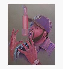 Ice Cube Portrait Pastels Photographic Print