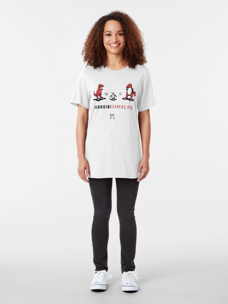 Alternate view of PENGUINOSAURUS REX™: MATH Slim Fit T-Shirt