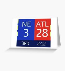 The Falcons 28-3 Lead Greeting Card