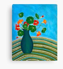 My Nans Nasturtiums Canvas Print