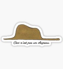 This is not a hat. Sticker