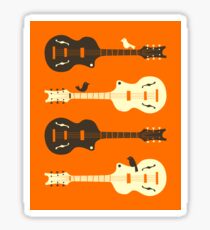 BIRDS ON GUITAR STRINGs Sticker