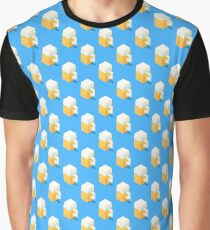 Isometric beer mugs pattern. Graphic T-Shirt