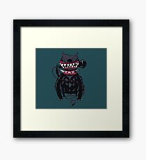 Angry Dog with a Microphone Framed Print