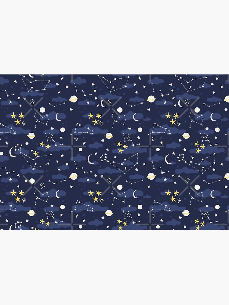 cosmos, moon and stars. Astronomy pattern by kostolom3000
