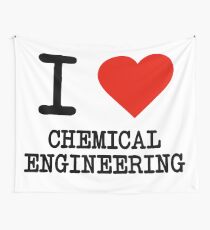 I Love Chemical Engineering Wall Tapestry