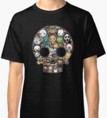 Horror Collage Funny Slasher Skull Classic T-Shirt