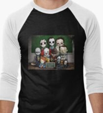 Horror Collage Funny Overlook High Men's Baseball ¾ T-Shirt