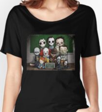 Horror Collage Funny Overlook High Women's Relaxed Fit T-Shirt