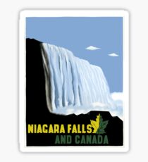 Vintage Canada and Niagara Falls Travel Sticker