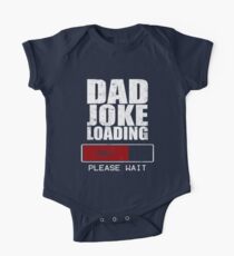 Dad Joke Loading Vintage Short Sleeve Baby One-Piece