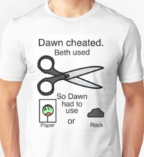 Dawn Cheated - Rock, Paper, Scissors Unisex T-Shirt