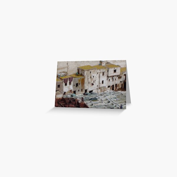 Tannerie à Fez Greeting Card