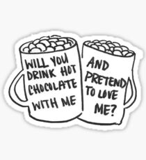 hot chocolate Sticker