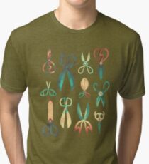 Dimensional Scissors Tri-blend T-Shirt