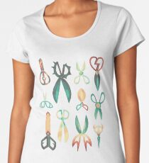Dimensional Scissors Women's Premium T-Shirt