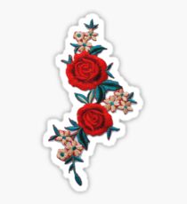 Rose and Flowers Patch Sticker