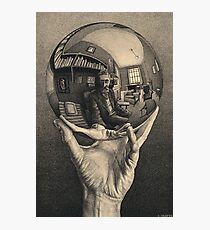 ESCHER REFLEKTIERTER BALL Fotodruck