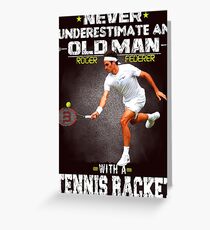 Roger Federer Tshirt Greeting Card