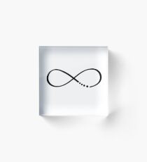 Lexa's Infinity Tatoo Acrylic Block