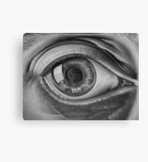 MC ESCHER AUGE Leinwanddruck