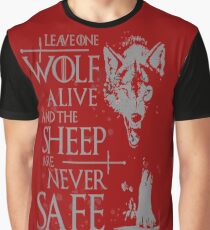 Camiseta gráfica Tronos lobo camiseta mejor cita