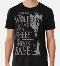 Thrones wolf t-shirt best quote Men's Premium T-Shirt