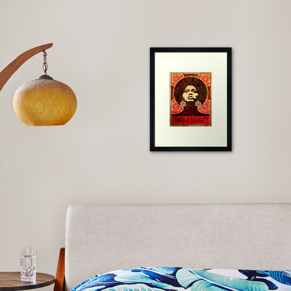Angela Davis poster 1971 Framed Art Print